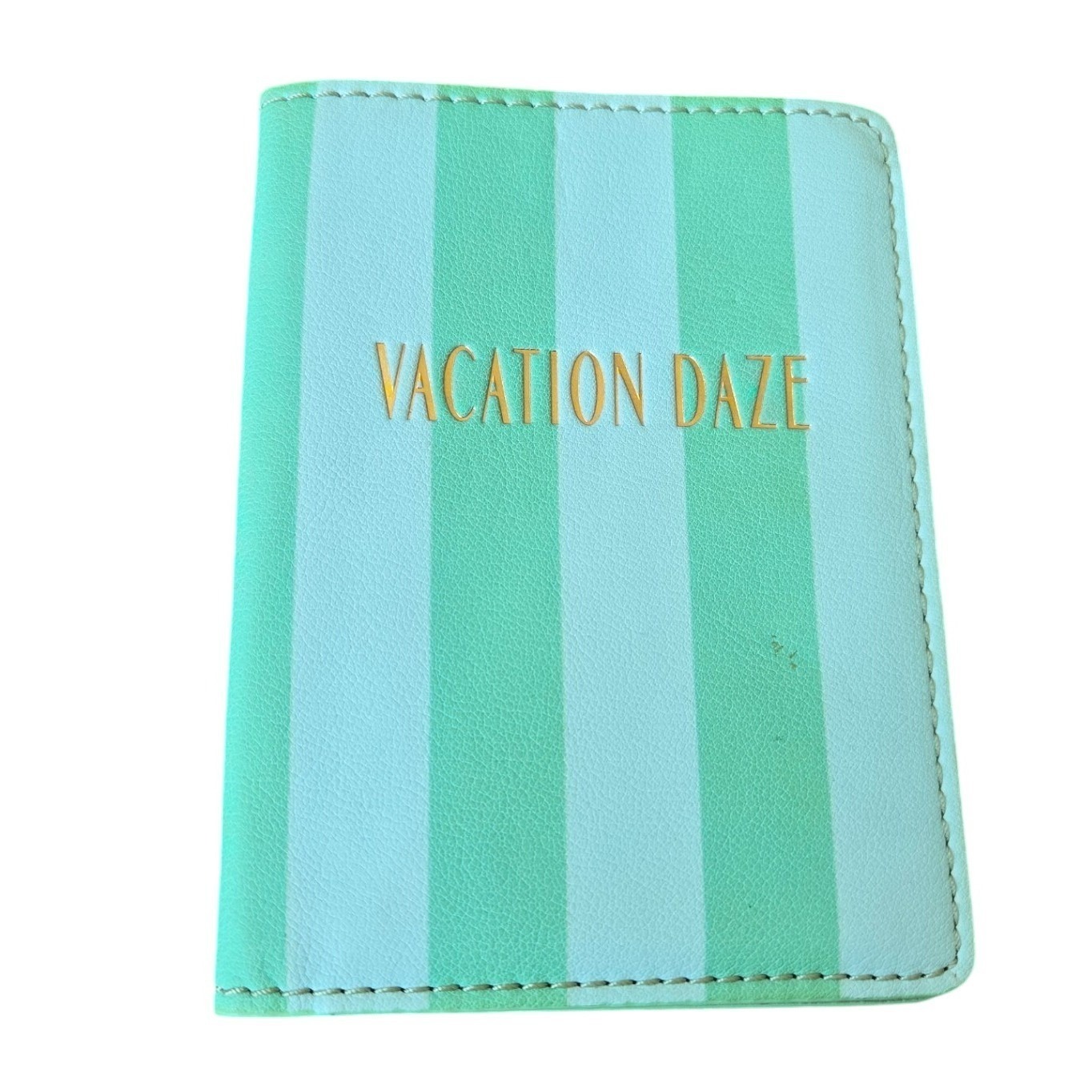 Anthropologie Passport Card Holder Travel Vacation Striped Preppy Boho Green Anthropologie Passport Card Holder Travel Vacation Striped Preppy Boho Green